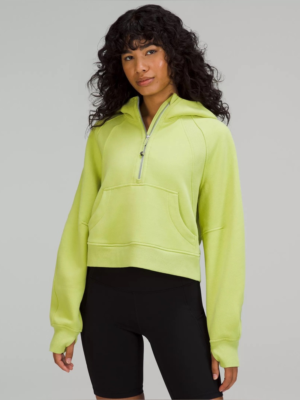 Lululemon Scuba Oversized Half-zip Hoodie In Wasabi, NWT, XS/S